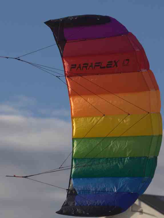 1.8 m Lenkdrachen Zweileiner Parafoil Drachen Lenkmatte Kite Powerkite Schnur 